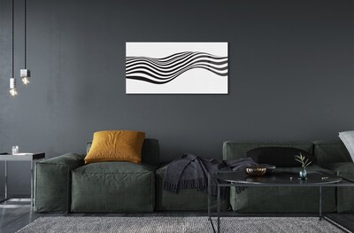 Sklenený obraz Zebra pruhy vlna