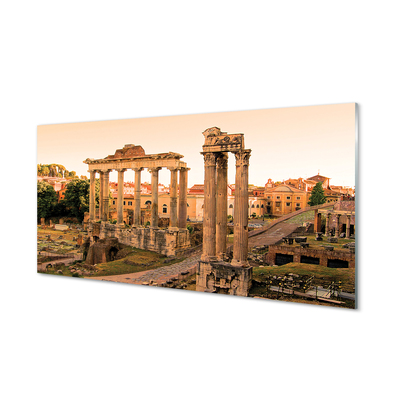 Sklenený obraz Rím Roman Forum svitania