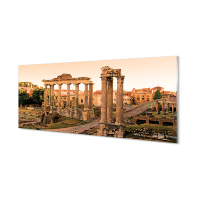 Sklenený obraz Rím Roman Forum svitania