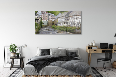 Sklenený obraz Germany Staré budovy River