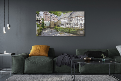 Sklenený obraz Germany Staré budovy River