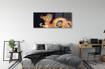 Sklenený obraz Golden Japanese Dragon