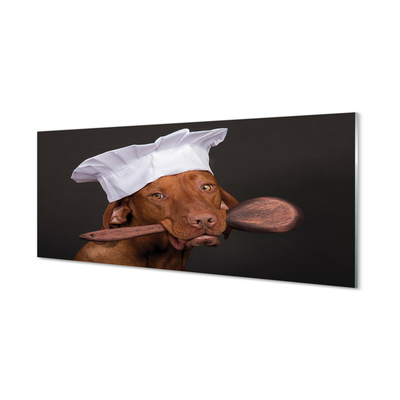 Sklenený obraz dog chef
