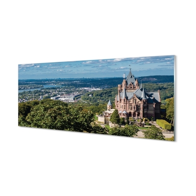 Sklenený obraz Nemecko Panorama mestského hradu