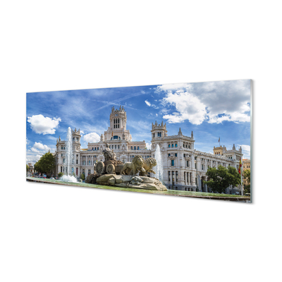 Sklenený obraz Spain Fountain Palace Madrid
