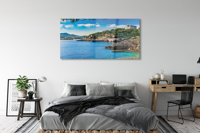 Sklenený obraz Španielsko Morské pobrežie horách