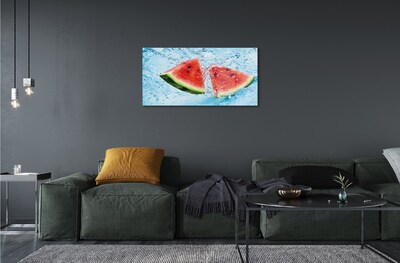 Obraz na skle melón voda