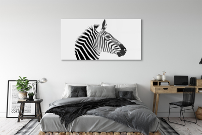 Sklenený obraz ilustrácie zebra