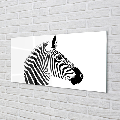 Sklenený obraz ilustrácie zebra