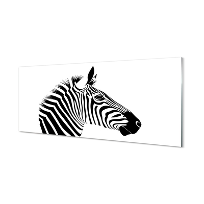 Sklenený obraz ilustrácie zebra