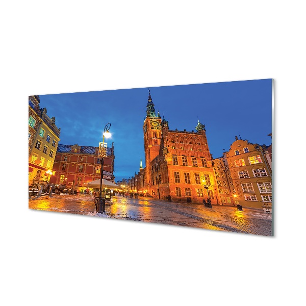 gdansk-stare-mesto-v-noci-kostol