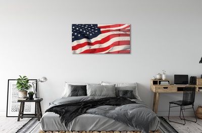 Sklenený obraz Vlajky Spojených štátov
