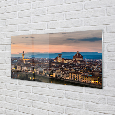 Sklenený obraz Italy Panorama katedrála hory
