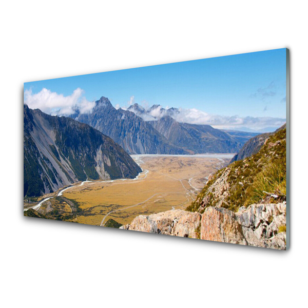 Obraz na skle Hory údolie príroda