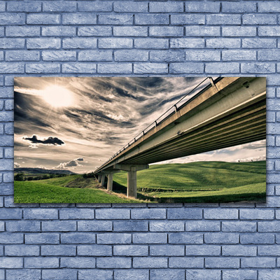 Obraz na skle Diaľnica most údolie