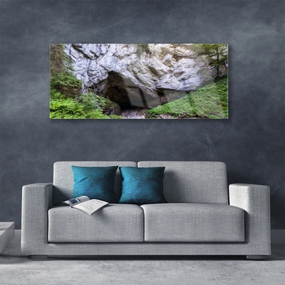 Obraz na skle Hora jaskyňa príroda