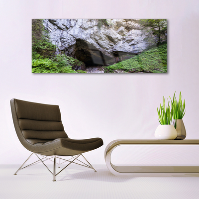 Obraz na skle Hora jaskyňa príroda