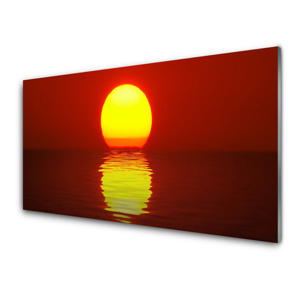 Obraz na skle Západ slnka krajina