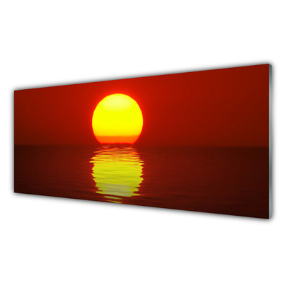 Obraz na skle Západ slnka krajina
