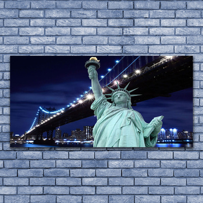 Obraz na skle Most socha slobody