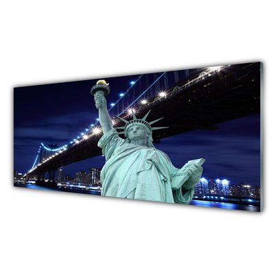 Obraz na skle Most socha slobody