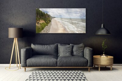 Obraz na skle Pláž more strom príroda