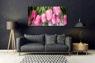 Obraz na skle Tulipány