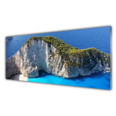Obraz na skle Skaly more príroda