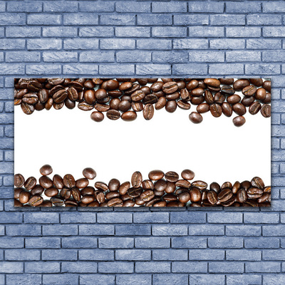 Obraz na skle Káva zrnká kuchyňa