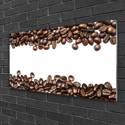 Obraz na skle Káva zrnká kuchyňa