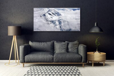 Obraz na skle Hora hmla krajina
