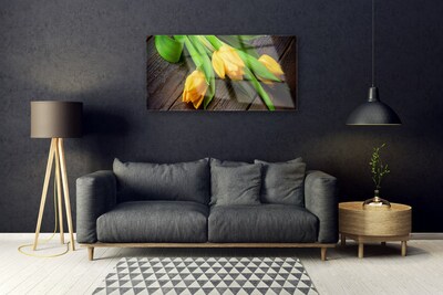 Obraz na skle Tulipány kvety
