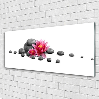 Obraz na skle Kvet kamene umenie