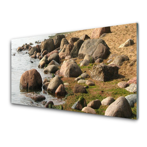 Obraz na skle Kamene more príroda