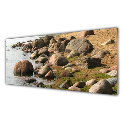 Obraz na skle Kamene more príroda