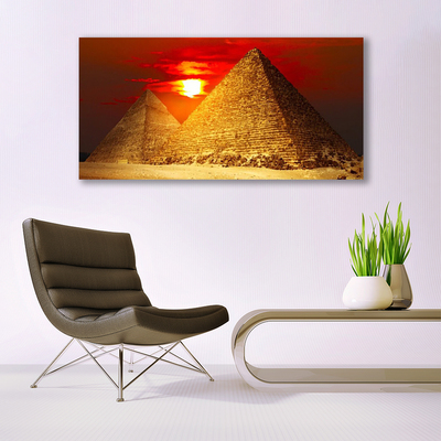 Obraz na skle Pyramídy architektúra