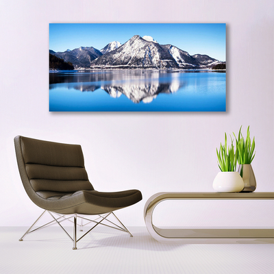Obraz na skle Jazero hory príroda