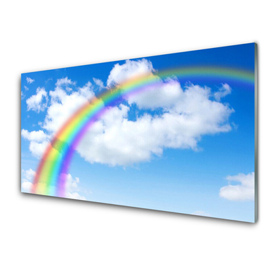 Obraz na skle Dúha nebo mraky príroda