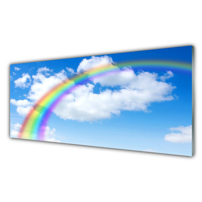 Obraz na skle Dúha nebo mraky príroda