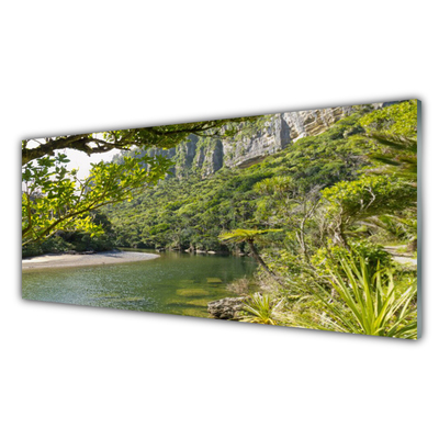 Obraz na skle Jazero príroda