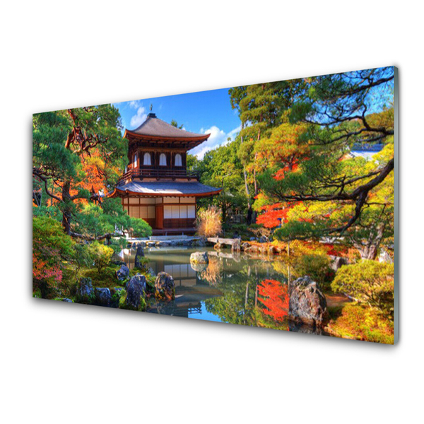 Skleneny obraz Záhrada japonsko krajina