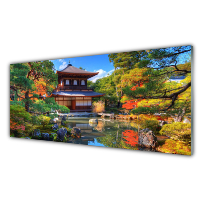 Skleneny obraz Záhrada japonsko krajina