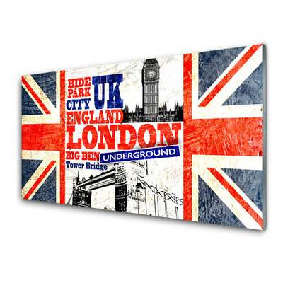 Skleneny obraz Londýn vlajka umenie