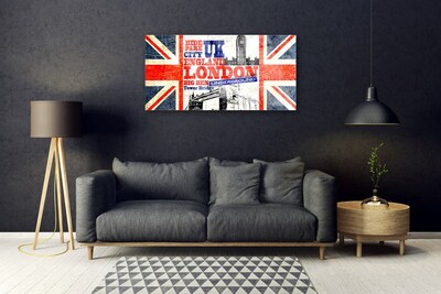 Skleneny obraz Londýn vlajka umenie