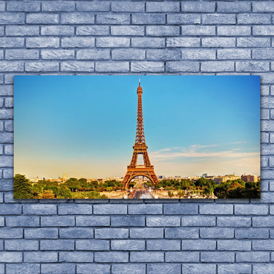 Skleneny obraz Eiffelová veža paríž