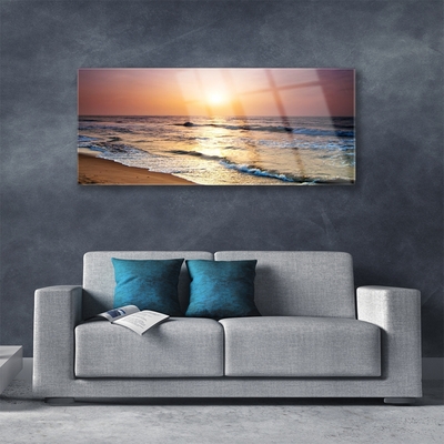 Skleneny obraz More pláž slnko krajina
