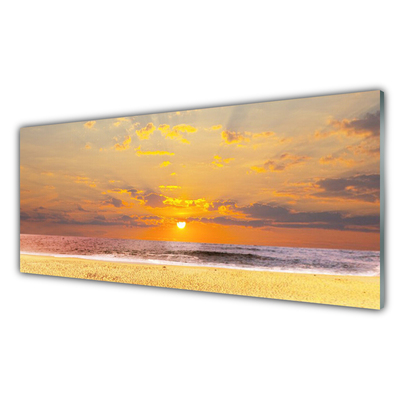 Skleneny obraz More pláž slnko krajina