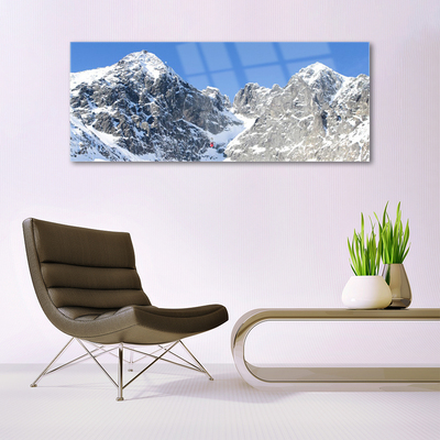 Skleneny obraz Hora sneh príroda