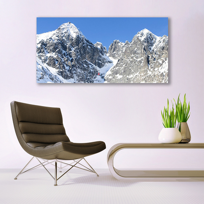 Skleneny obraz Hora sneh príroda