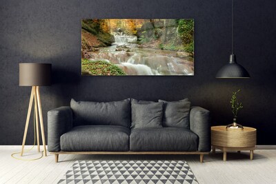 Skleneny obraz Vodopád les príroda